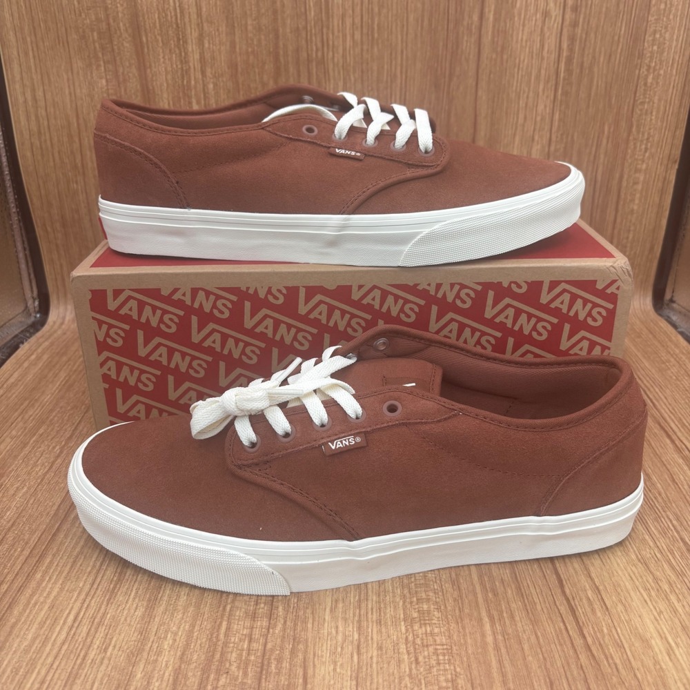 New Vans Atwood Sneakers Mens 12 Brown Suede Tortoise Shell VN000CSR1RE